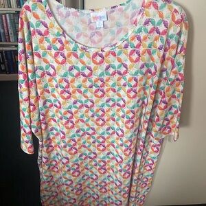 LuLaRoe Colorful Patterned top